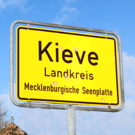 Ortsschild Kieve