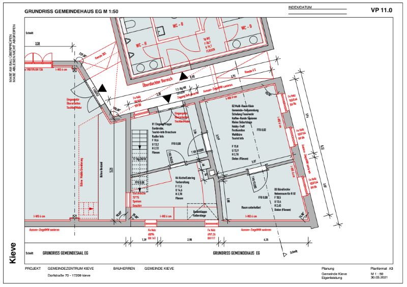 Grundriss EG - Gemeindehaus