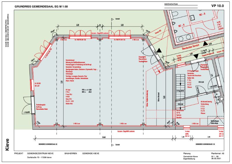 Grundriss EG - Saal