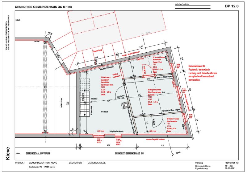 Grundriss OG - Gemeindehaus